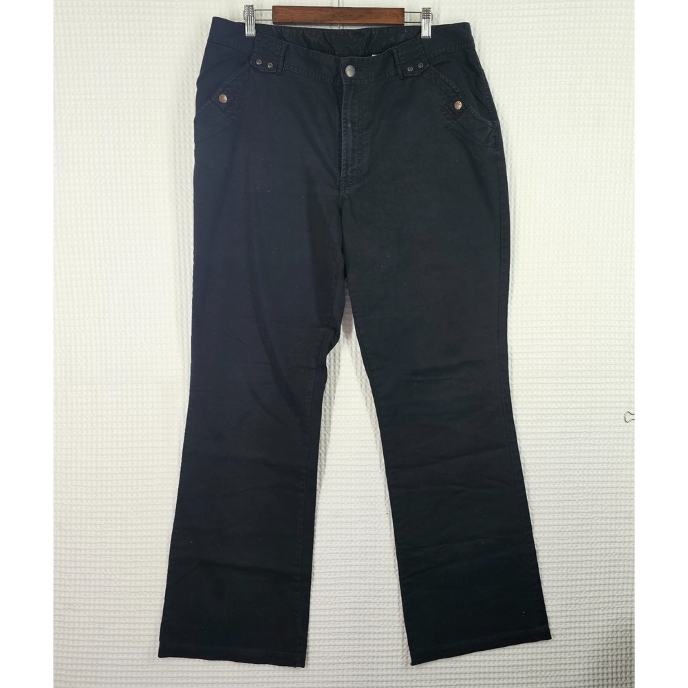 Venezia Supreme Jeans Pants Womens 18 T Black High Rise Straight Leg Vintage Y2K